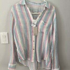 Rails double gauze long sleeve button down. Sz M. BNWT